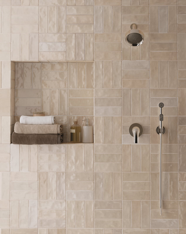 Finished bathroom tile shower inspiration